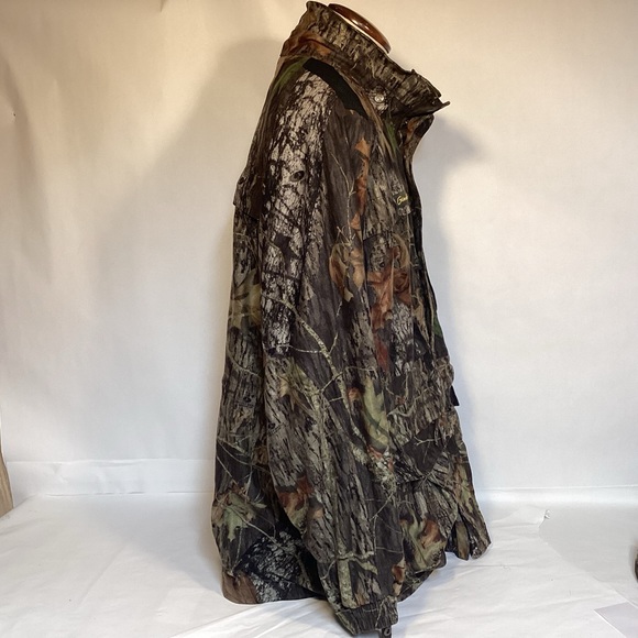 Gamehide Hunting Camouflage Jacket Mossy Oak Break Up removable hood Mens XXL - Picture 9 of 16